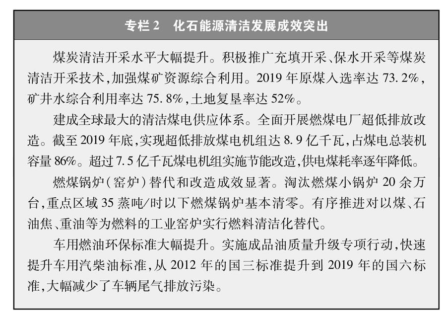 （圖表）［受權(quán)發(fā)布］《新時(shí)代的中國(guó)能源發(fā)展》白皮書(shū)（專(zhuān)欄2）