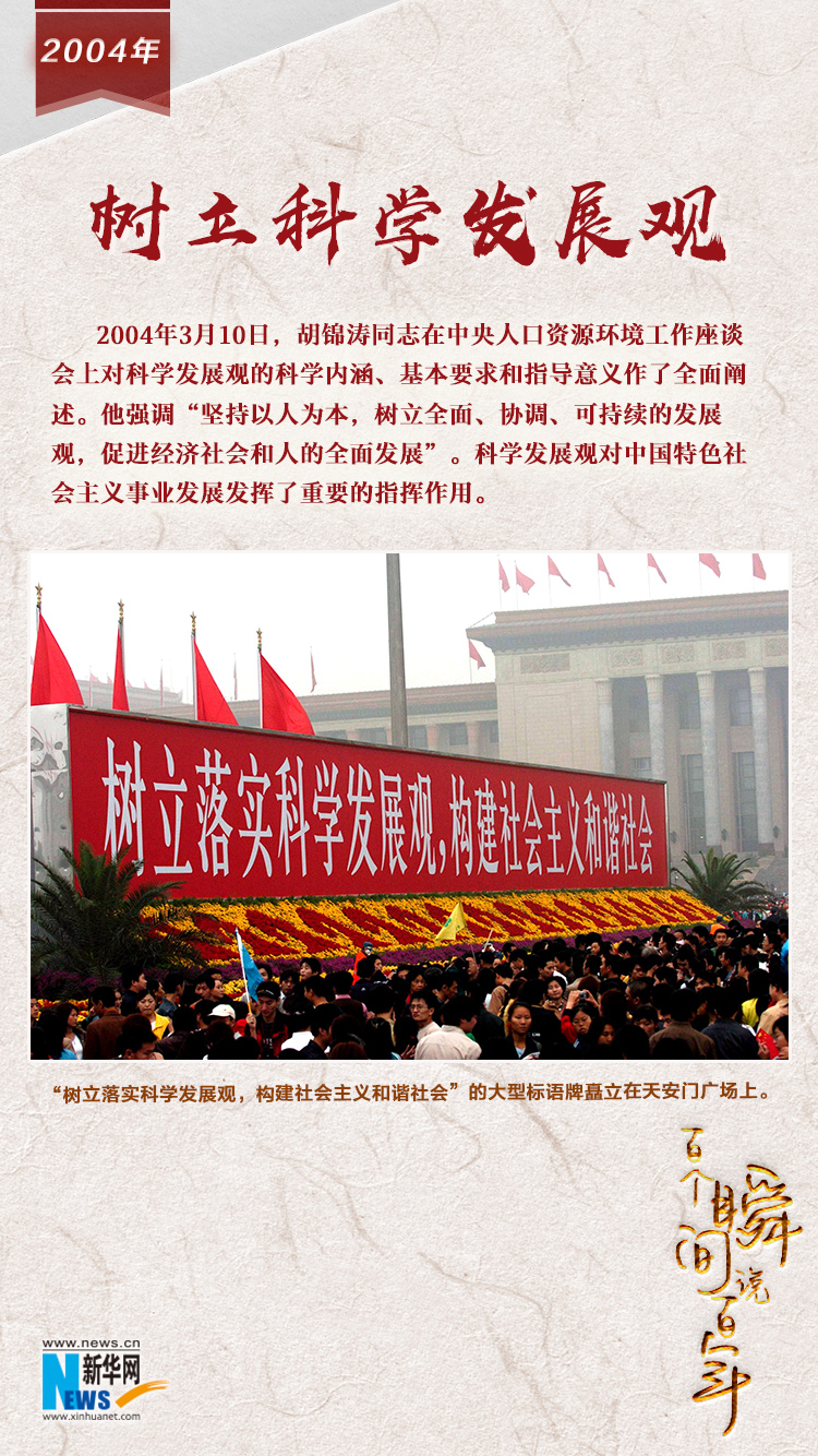 2004，樹立科學(xué)發(fā)展觀