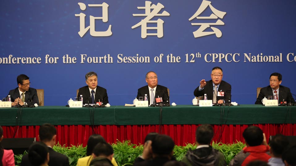 解振華、秦大河、吳曉青、胡存智、白巖松答記者問