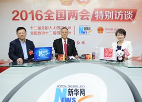 胡云騰、王建業(yè)做客新華網(wǎng)